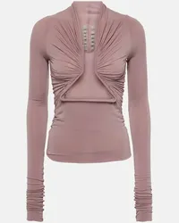 Rick Owens Top con cut-out Rosa