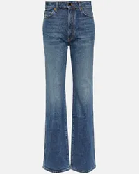 KHAITE Jeans regular Danielle a vita alta Blu