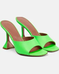 Amina Muaddi Mules Lupita in vernice Verde