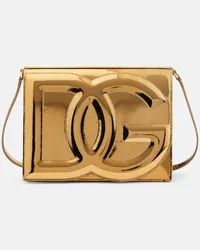 Dolce & Gabbana Borsa a tracolla DG in vernice Oro