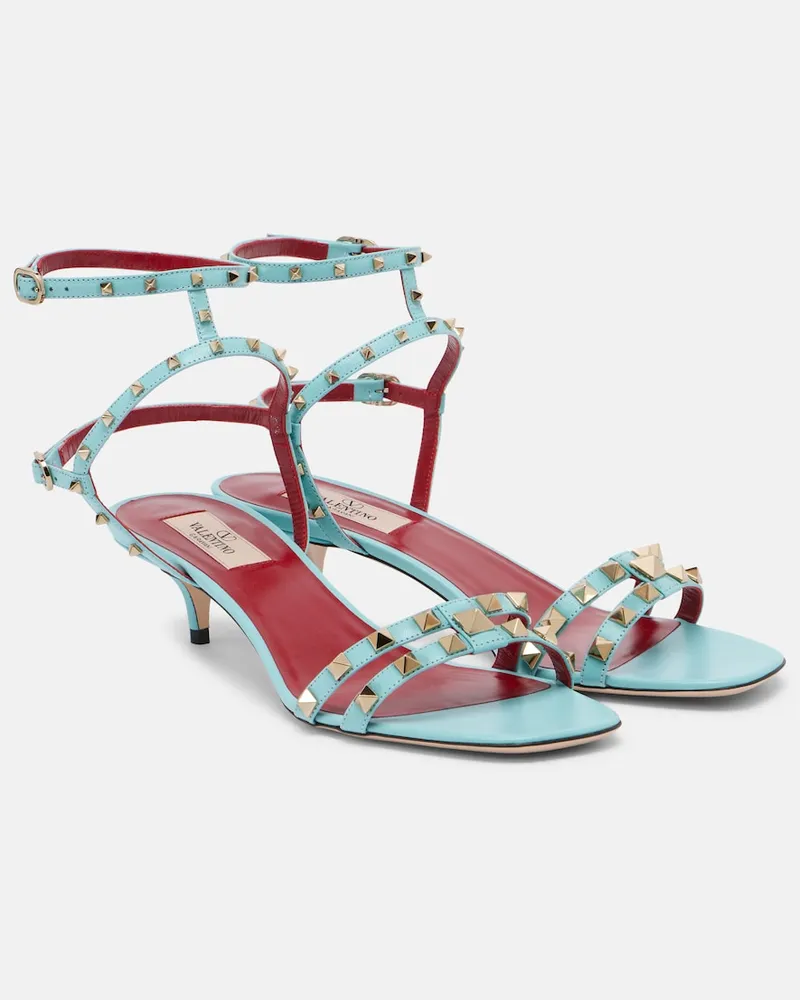 Valentino Garavani Sandali Rockstud in pelle Blu