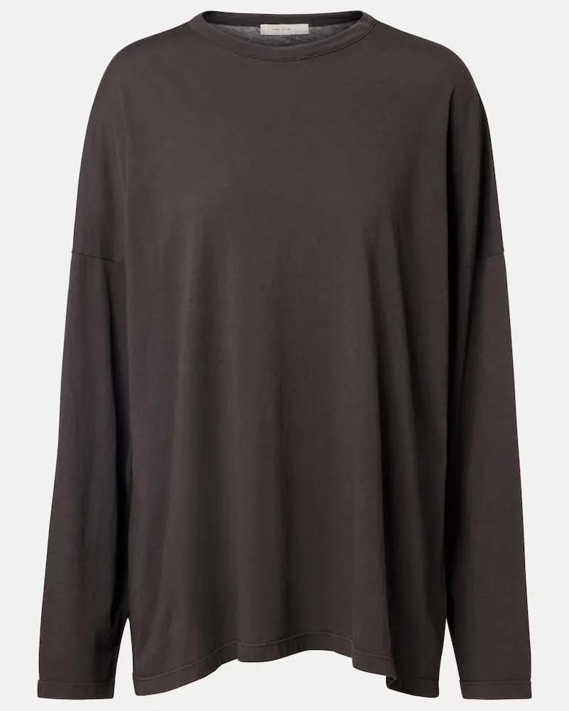 The Row T-shirt Floris in jersey di cotone Marrone