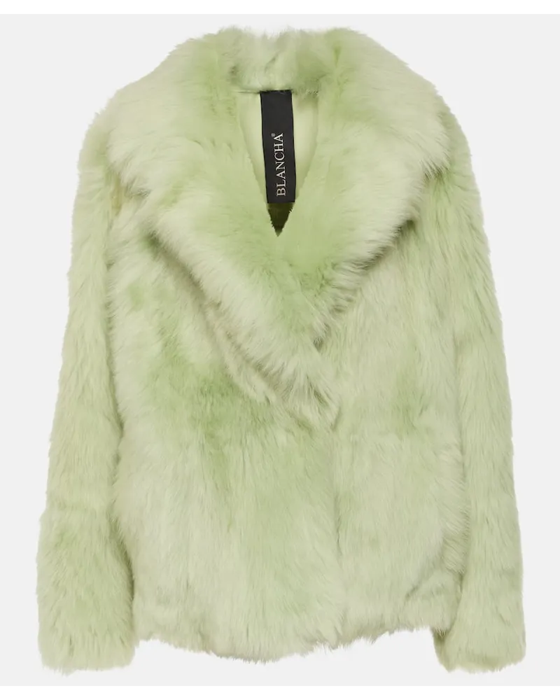BLANCHA Giacca in shearling Verde