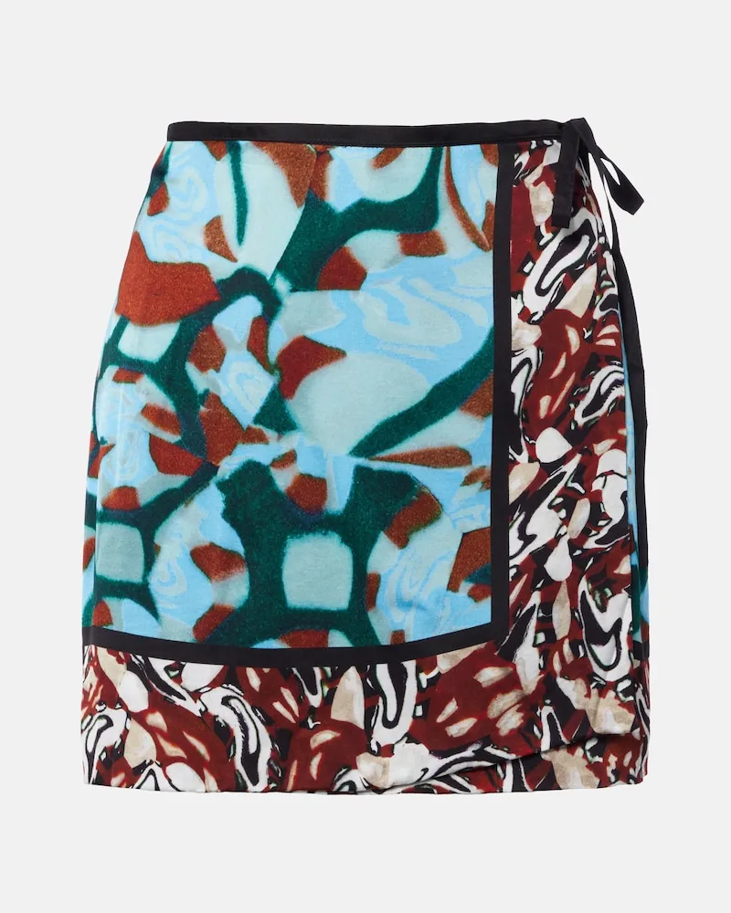Dries van Noten Minigonna Gabrinas a portafoglio con stampa Multicolore