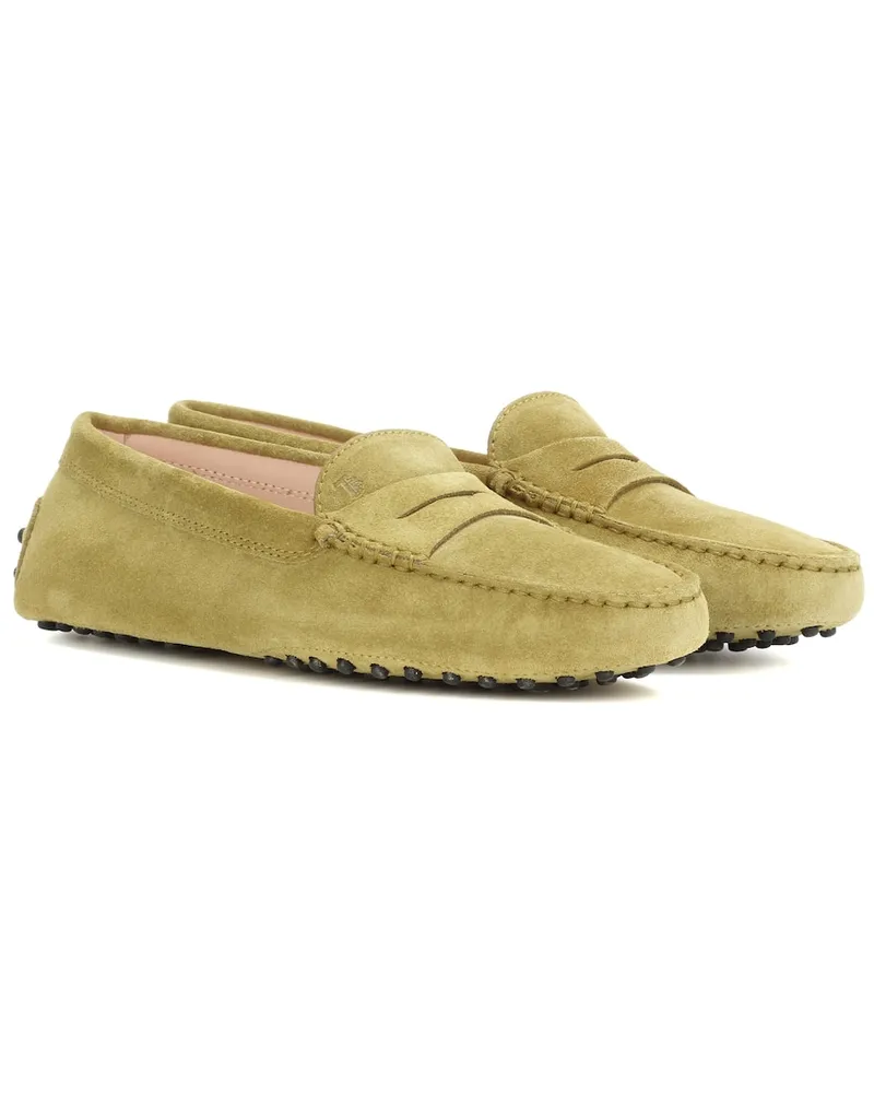 TOD'S Mocassini Gommino in suede Giallo