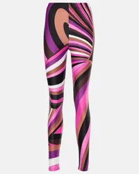 Emilio Pucci Leggings Iride con stampa Rosa