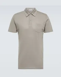 Sunspel Polo Riviera in cotone Grigio