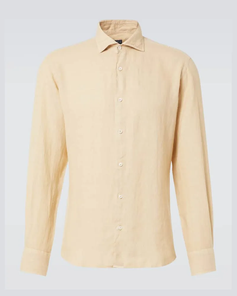 Fedeli Camicia in lino Beige