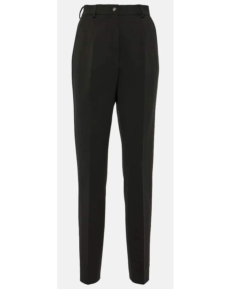 Dolce & Gabbana Pantaloni a vita alta Nero