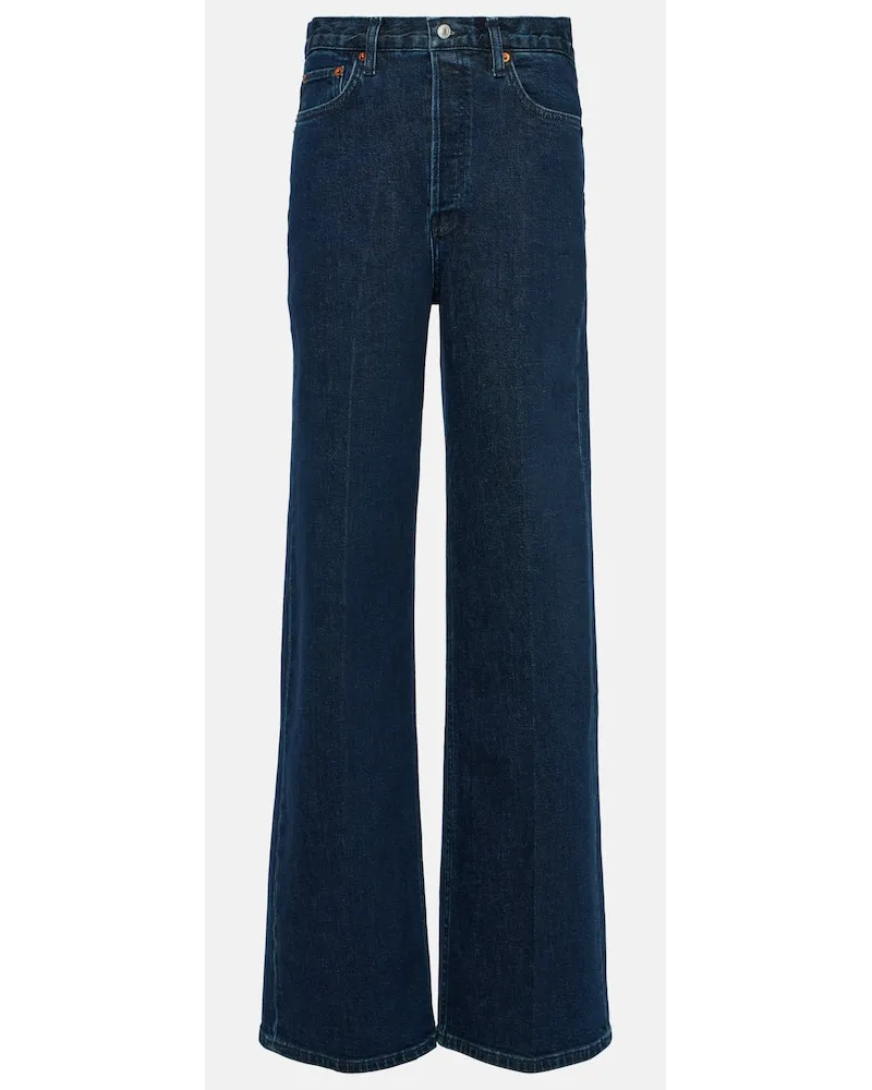 RE/DONE Jeans regular a vita alta Blu