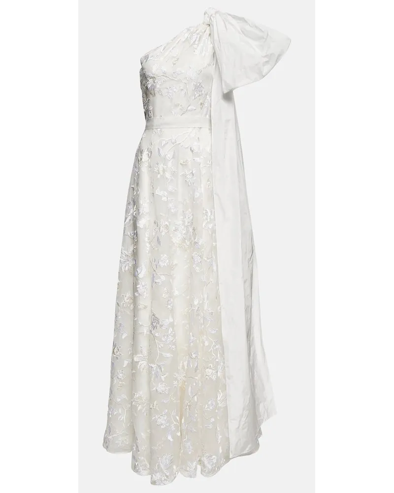 Erdem Bridal - Abito lungo Hanne in organza Bianco