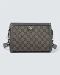 Gucci Borsa a spalla Ophidia GG Super Mini in canvas Grigio