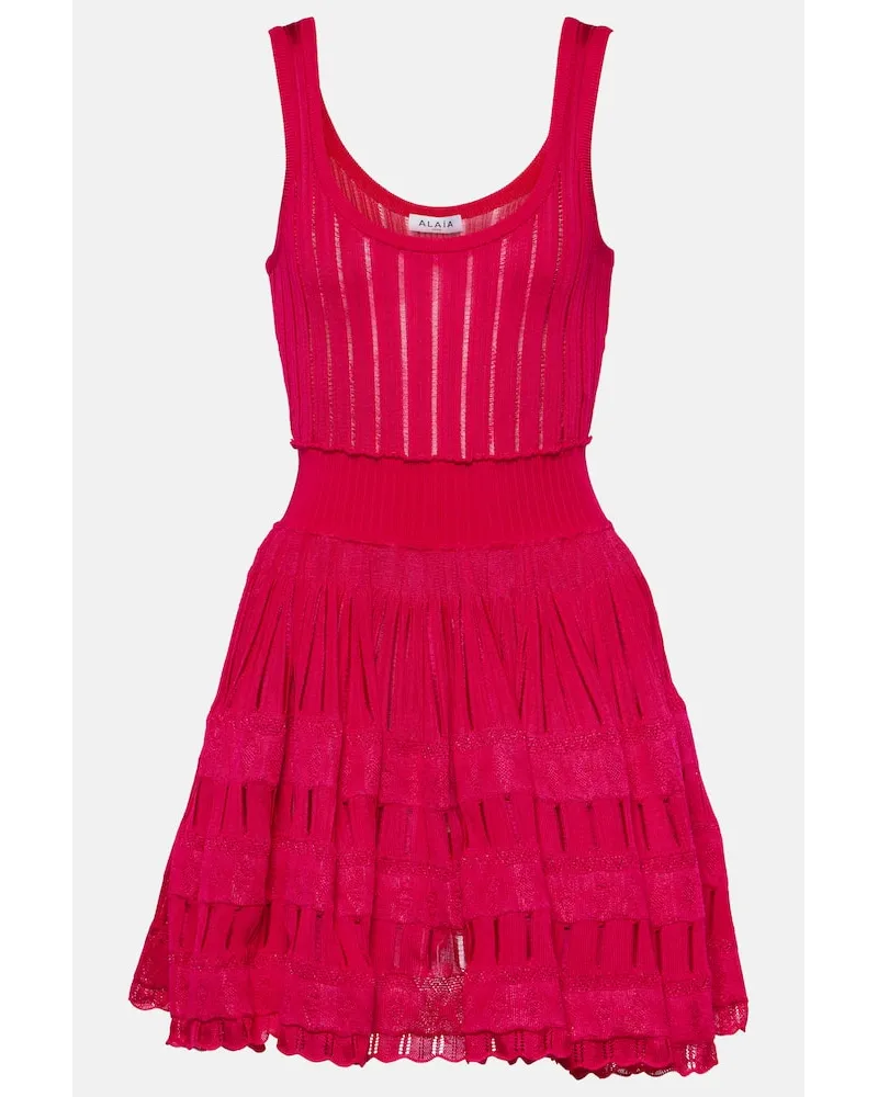 Alaïa AlaÃ¯a Miniabito Crinoline Rosa