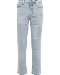 Frame Denim Jeans Le Nouveau Straight a vita media Blu