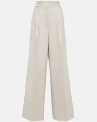 Dorothee Schumacher Pantaloni a gamba larga in misto lana Bianco