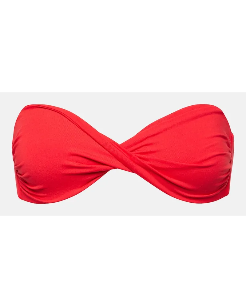 Melissa Odabash Top bikini a fascia Martinique Rosso