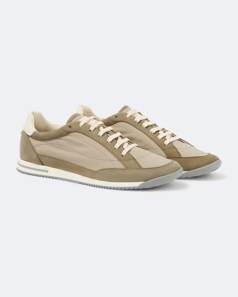 Brunello Cucinelli Sneakers con pelle Beige