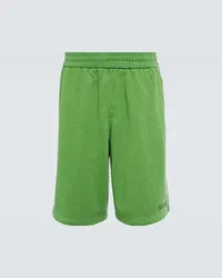 Versace Shorts in jersey di cotone Verde