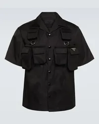 Prada Camicia bowling in Re-Nylon Nero