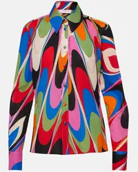 Emilio Pucci Camicia Onde in cotone Multicolore