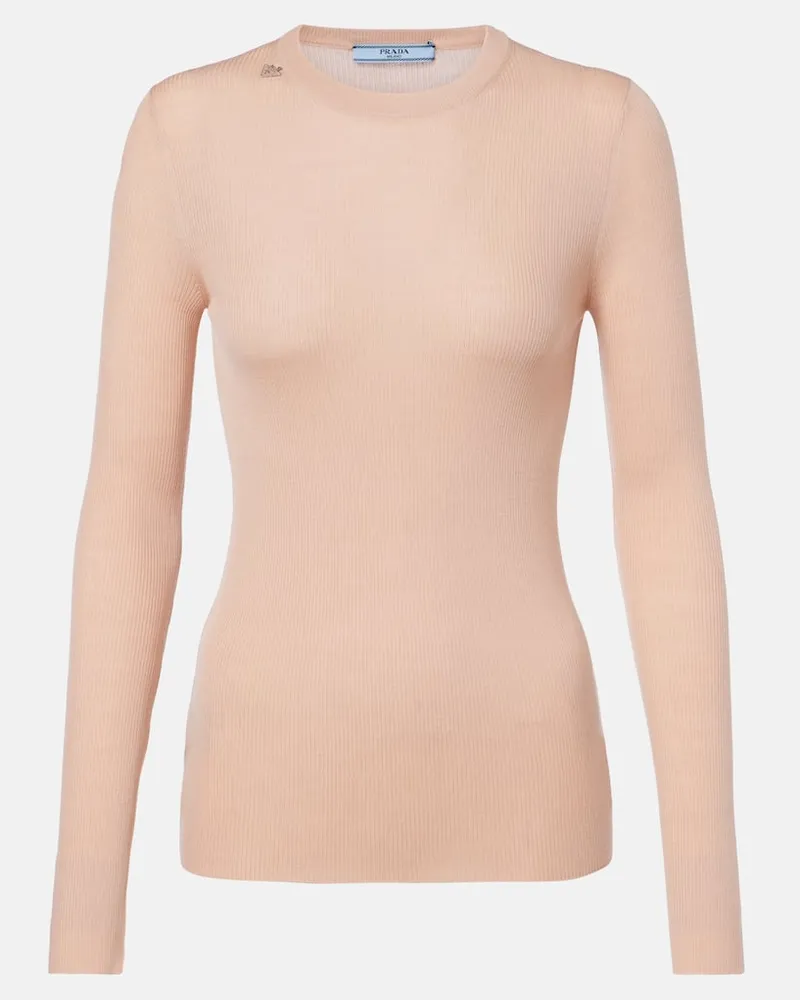 Prada Pullover in lana vergine Rosa