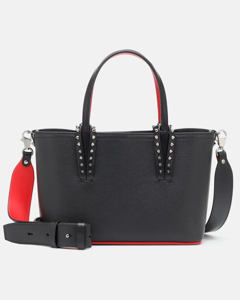 Christian Louboutin Borsa Cabata Mini in pelle Nero