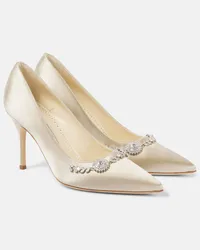 Manolo Blahnik Pumps Lamikpump in raso Beige