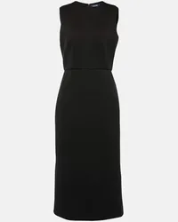 Max Mara Abito midi Maremar in jersey Nero