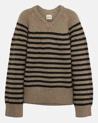 KHAITE Pullover Nalani in cashmere a righe Multicolore