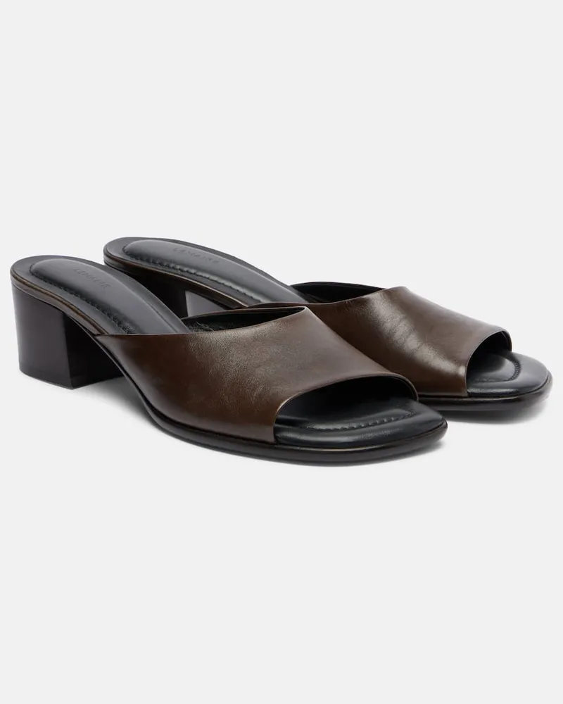 Christophe Lemaire Mules 55 in pelle Marrone