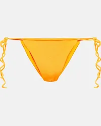 JADE SWIM Slip bikini Lana in spugna Giallo