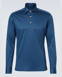 Kiton Polo in cotone Blu