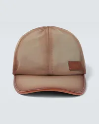 Giorgio Armani Cappello da baseball con logo Marrone