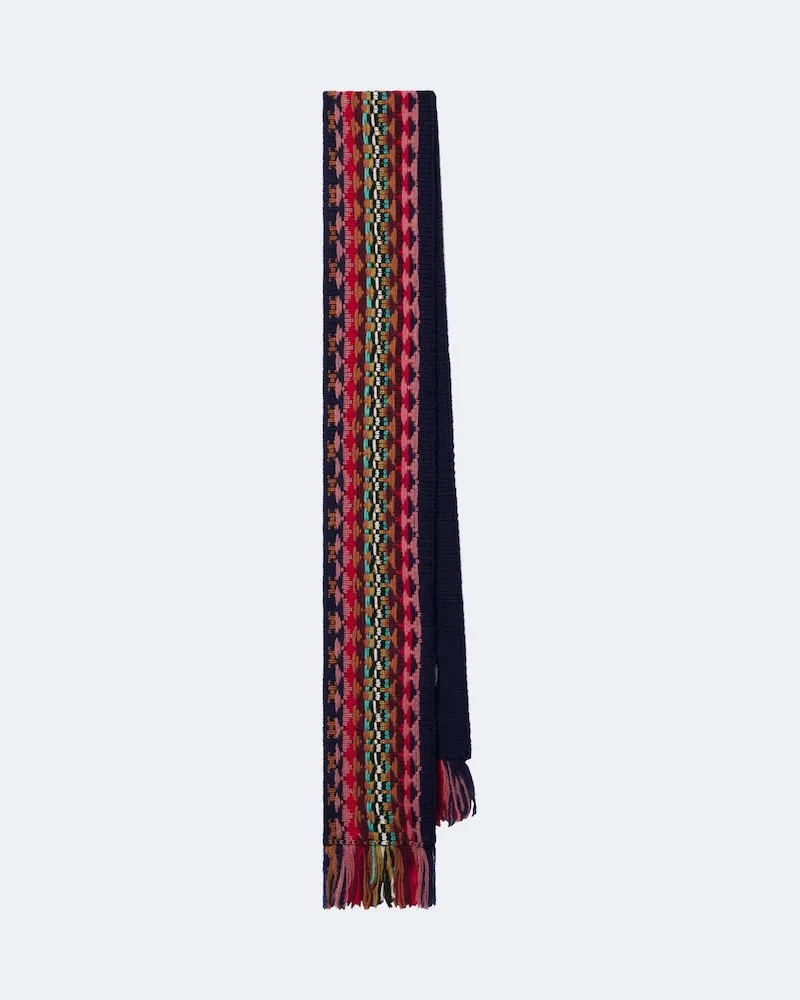 Dries van Noten Sciarpa in lana jacquard Multicolore