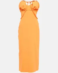 Jacquemus Abito midi La Robe Bikini Arancione