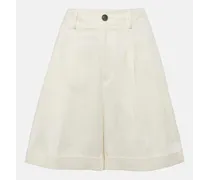 Shorts in gabardine di misto cotone
