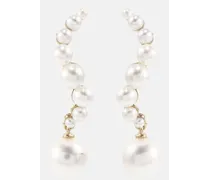 Orecchini in oro 14kt con perle