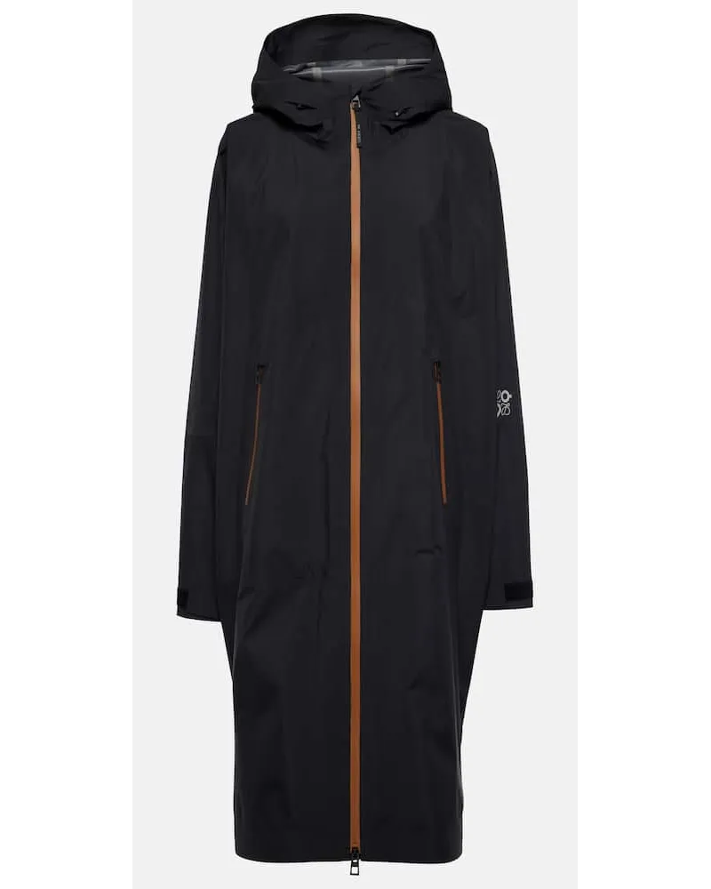 Loewe x On - Mantella in tessuto tecnico con logo Nero