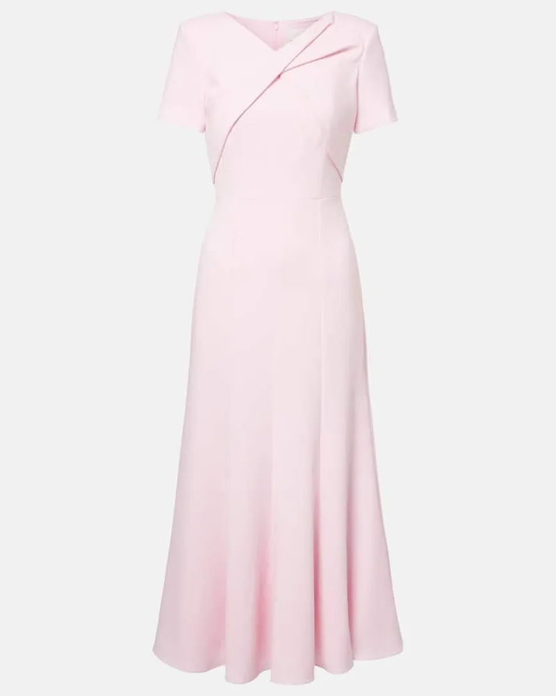 Roland Mouret Abito midi in cady Rosa