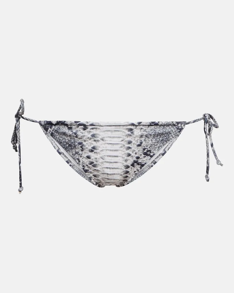Norma Kamali Slip bikini con lacci e stampa Multicolore