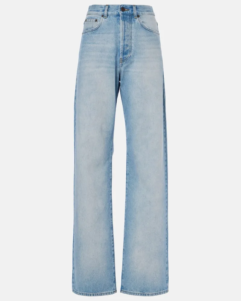 Dries van Noten Jeans regular a vita alta Blu