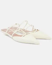 Valentino Garavani Mules Wispy Rockstud in pelle Bianco