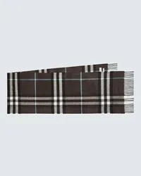 Burberry Sciarpa in cashmere Burberry Check Marrone