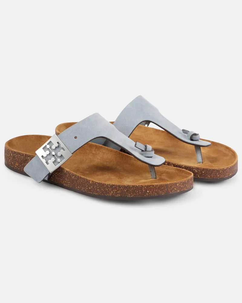 Tory Burch Sandali infradito Mellow in suede Blu