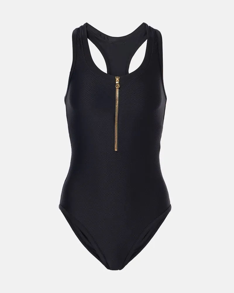 Heidi Klein Costume intero con zip Nero