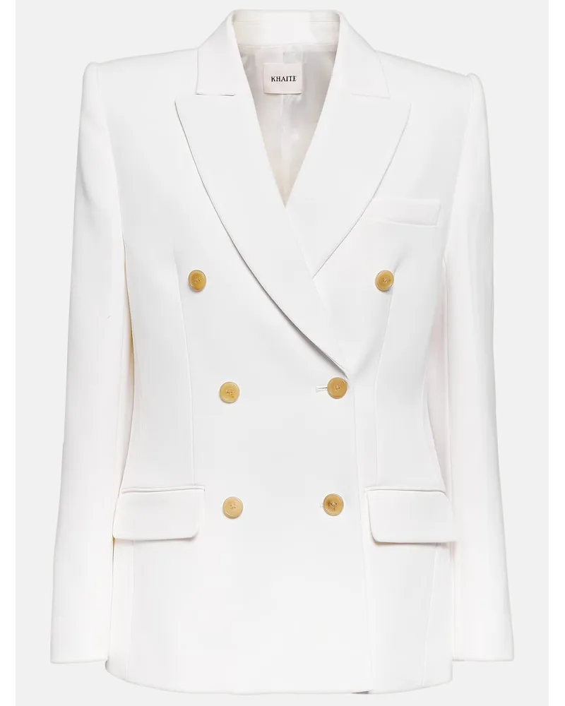 KHAITE Blazer doppiopetto Nathan Bianco