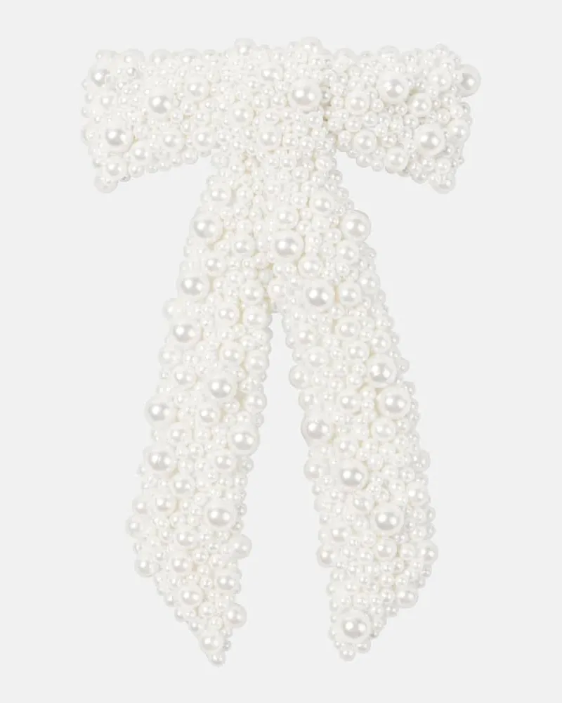 Jennifer Behr Fermacapelli Donna con perle bijoux Bianco
