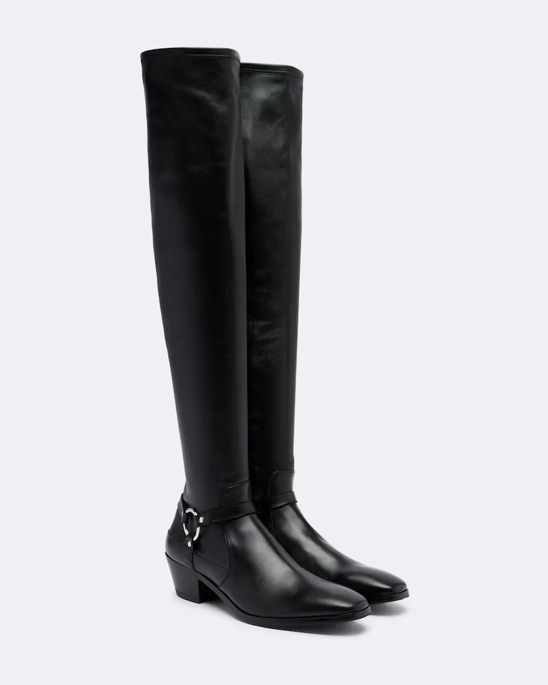 Tom Ford Stivali over-the-knee in pelle Nero