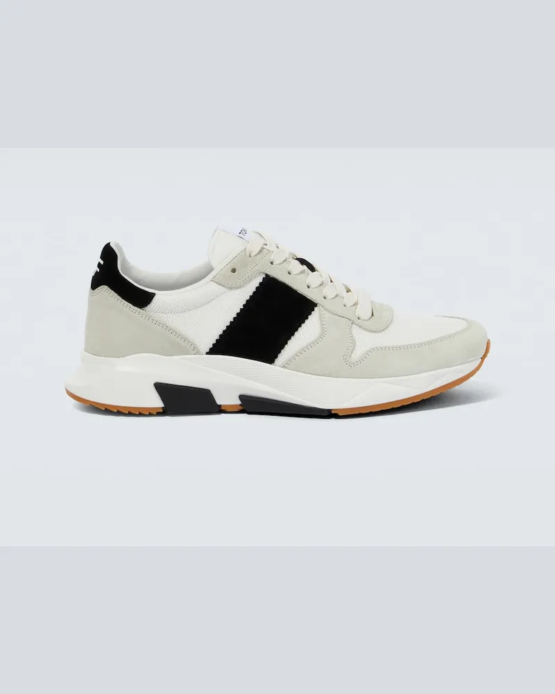 Tom Ford Sneakers Jagga in pelle Bianco