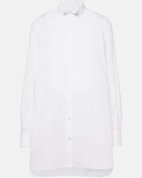 Dries van Noten Camicia in popeline di cotone Bianco